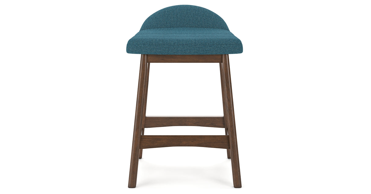 Lyncott Blue/Brown Counter Height Barstool, Set of 2 from Ashley Furniture - Luna Furniture