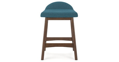 Lyncott Blue/Brown Counter Height Barstool, Set of 2 from Ashley - Luna Furniture