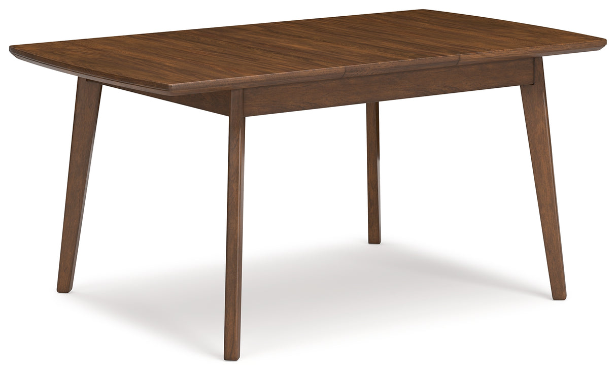 Lyncott Mustard/Brown Dining Table and 4 Chairs from Ashley - Luna Furniture