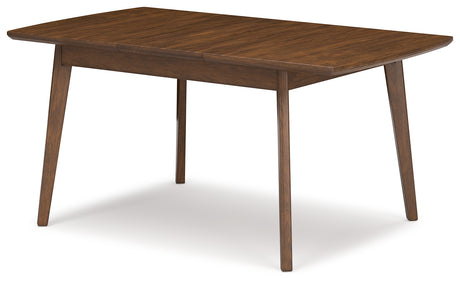 Lyncott Blue/Brown Extension Dining Table and 4 Chairs from Ashley Furniture - Luna Furniture