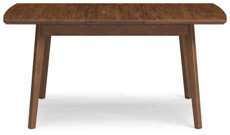Lyncott Blue/Brown Extension Dining Table and 4 Chairs from Ashley Furniture - Luna Furniture