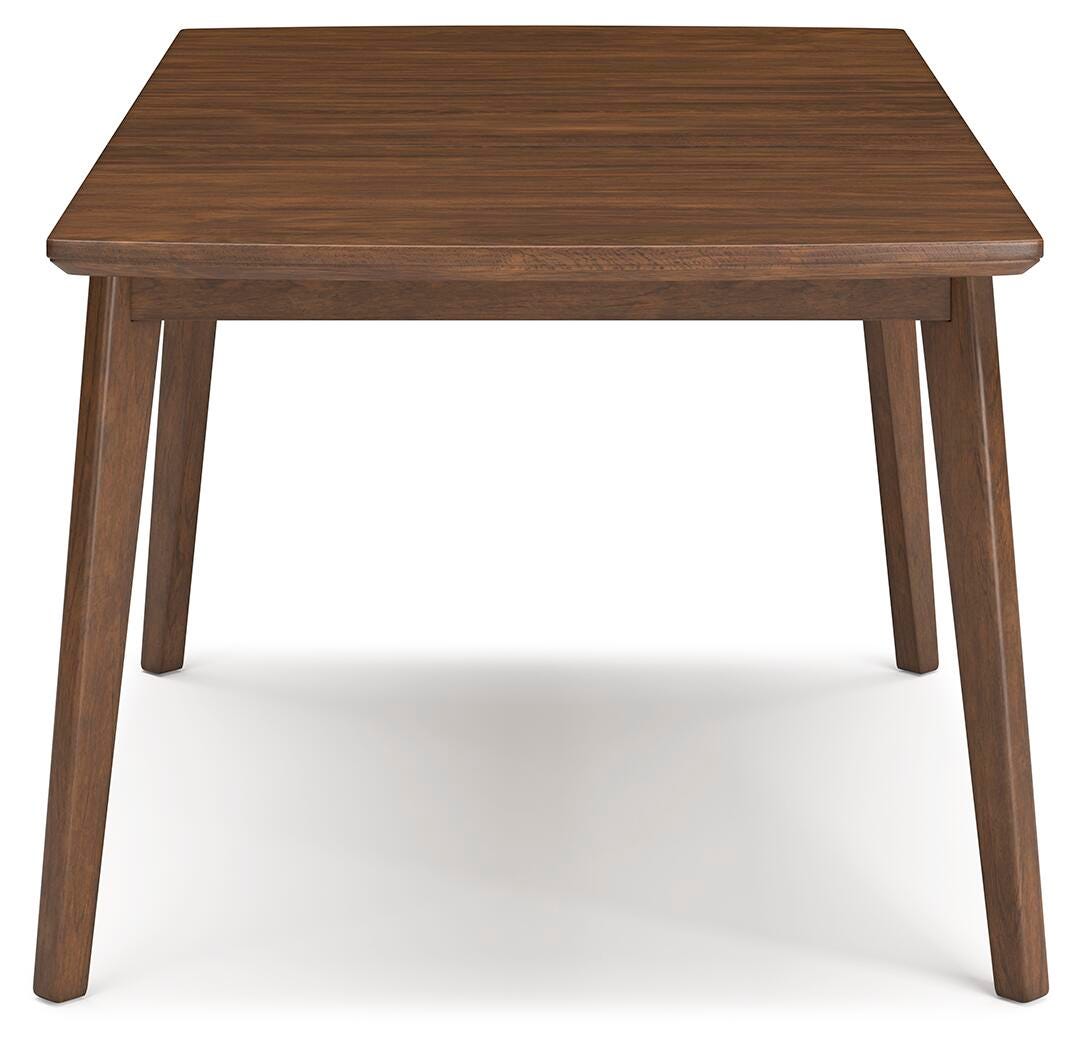 Lyncott Mustard/Brown Dining Table and 4 Chairs from Ashley - Luna Furniture