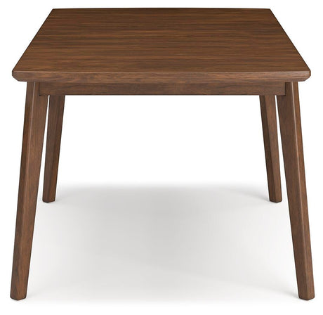 Lyncott Blue/Brown Extension Dining Table and 4 Chairs from Ashley Furniture - Luna Furniture