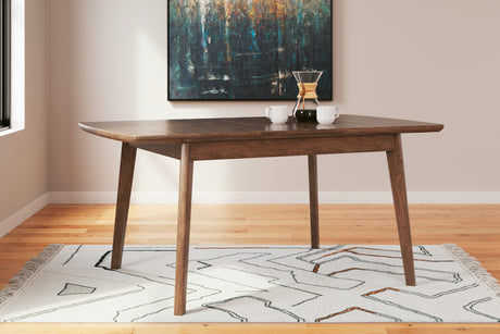Lyncott Blue/Brown Extension Dining Table and 4 Chairs from Ashley Furniture - Luna Furniture