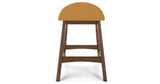 Lyncott Mustard/Brown Counter Height Barstool, Set of 2 from Ashley Furniture - Luna Furniture