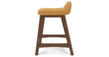 Lyncott Mustard/Brown Counter Height Barstool, Set of 2 from Ashley Furniture - Luna Furniture
