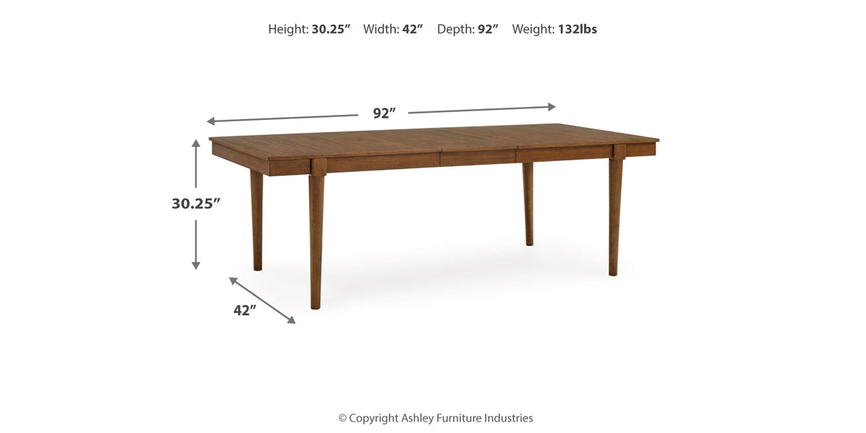 Lyncott Gray/Brown Extension Dining Table and 6 Chairs from Ashley Furniture - Luna Furniture