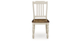 Wirloni Antique White/Brown Dining Chair, Set of 2 from Ashley - Luna Furniture