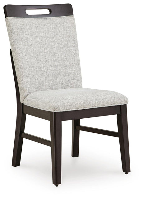 Neymorton Dark Grayish Brown Dining Table and 4 Chairs from Ashley - Luna Furniture