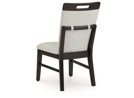 Neymorton Dark Grayish Brown Dining Table and 8 Chairs from Ashley - Luna Furniture