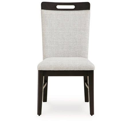 Neymorton Dark Grayish Brown Dining Table and 8 Chairs from Ashley - Luna Furniture