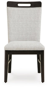 Neymorton Dark Grayish Brown Dining Table and 4 Chairs from Ashley - Luna Furniture