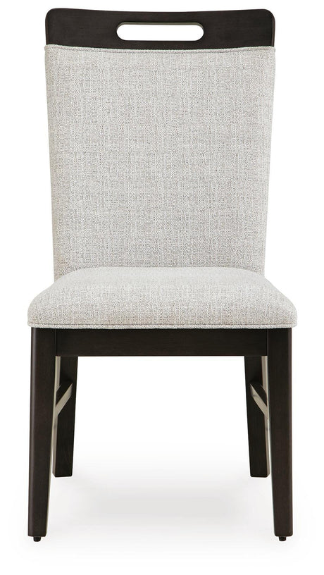 Neymorton Dark Grayish Brown Dining Table and 4 Chairs from Ashley - Luna Furniture