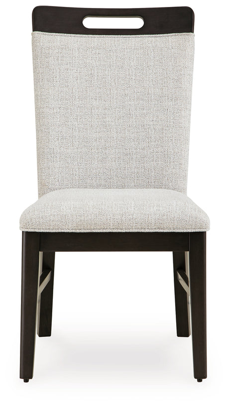 Neymorton Dark Grayish Brown Dining Table and 4 Chairs from Ashley - Luna Furniture