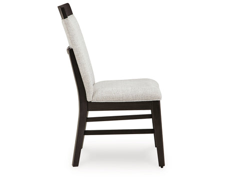 Neymorton Dark Grayish Brown Dining Table and 8 Chairs from Ashley - Luna Furniture