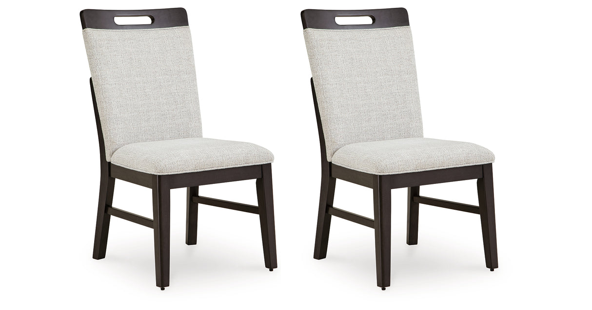 Neymorton Light Gray/Brown Dining Chair, Set of 2 from Ashley Furniture - Luna Furniture