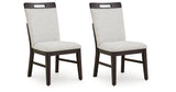 Neymorton Light Gray/Brown Dining Chair, Set of 2 from Ashley Furniture - Luna Furniture