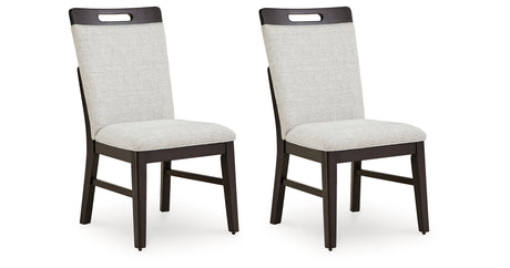 Neymorton Light Gray/Brown Dining Chair, Set of 2 from Ashley Furniture - Luna Furniture