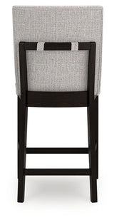 Neymorton Dark Grayish Brown Counter Height Barstool, Set of 2 from Ashley - Luna Furniture