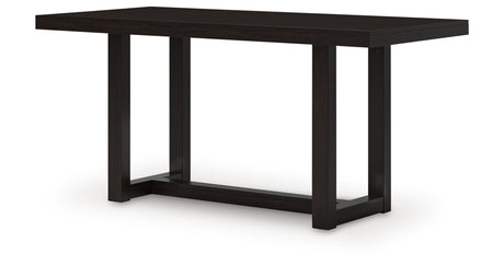 Neymorton Dark Grayish Brown Counter Height Table and 4 Barstools from Ashley - Luna Furniture