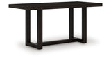 Neymorton Dark Grayish Brown Counter Height Table and 4 Barstools from Ashley Furniture - Luna Furniture