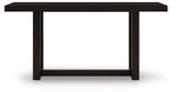 Neymorton Dark Grayish Brown Counter Height Table and 4 Barstools from Ashley Furniture - Luna Furniture
