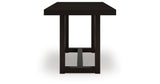 Neymorton Dark Grayish Brown Counter Height Table and 4 Barstools from Ashley Furniture - Luna Furniture