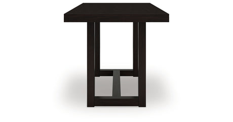 Neymorton Dark Grayish Brown Counter Height Table and 4 Barstools from Ashley - Luna Furniture