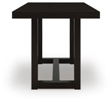 Neymorton Dark Grayish Brown Counter Height Table and 4 Barstools from Ashley - Luna Furniture