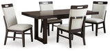 Neymorton Dark Grayish Brown Extendable Dining Room Set from Ashley Furniture - Luna Furniture