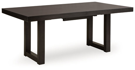 Neymorton Dark Grayish Brown Dining Table and 4 Chairs from Ashley - Luna Furniture
