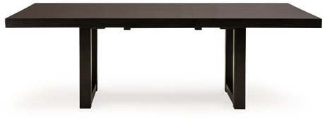 Neymorton Dark Grayish Brown Dining Table and 4 Chairs from Ashley - Luna Furniture
