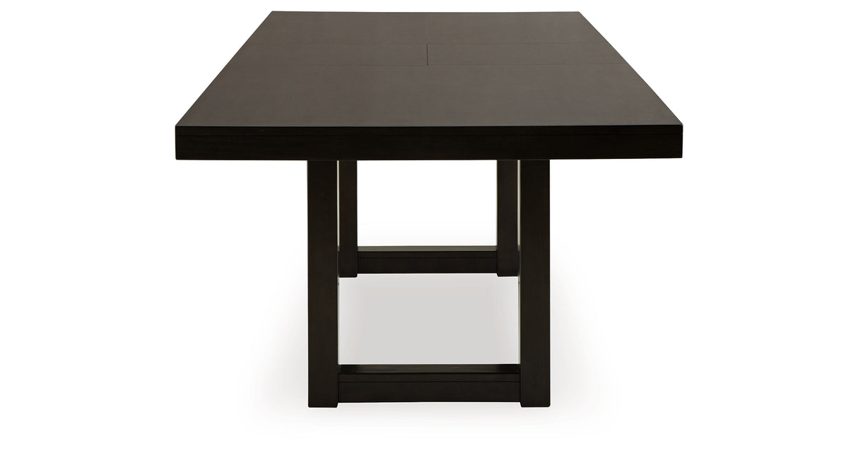 Neymorton Dark Grayish Brown Dining Extension Table from Ashley - Luna Furniture