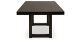 Neymorton Dark Grayish Brown Dining Extension Table from Ashley - Luna Furniture