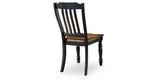 Clorazi Black/Brown Dining Chair, Set of 2 from Ashley Furniture - Luna Furniture