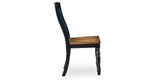 Clorazi Black/Brown Dining Chair, Set of 2 from Ashley Furniture - Luna Furniture