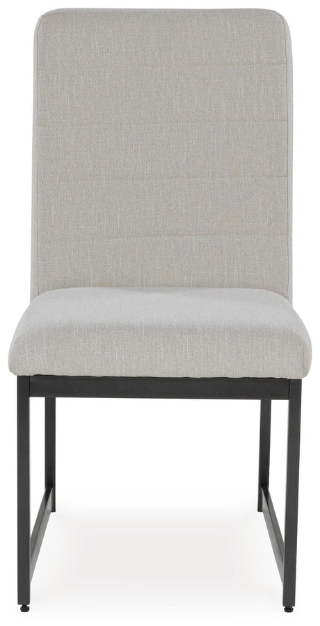 Tomtyn Dining Table and 8 Chairs in Light Brown from Ashley Furniture - Luna Furniture