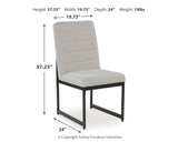 Tomtyn Dining Table and 8 Chairs in Light Brown from Ashley Furniture - Luna Furniture