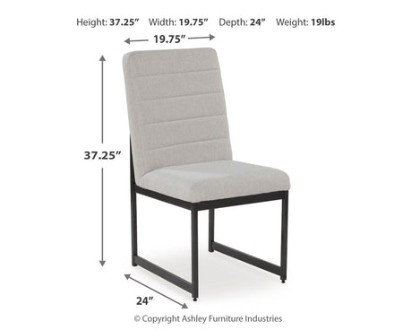 Tomtyn Dining Table and 8 Chairs in Light Brown from Ashley Furniture - Luna Furniture