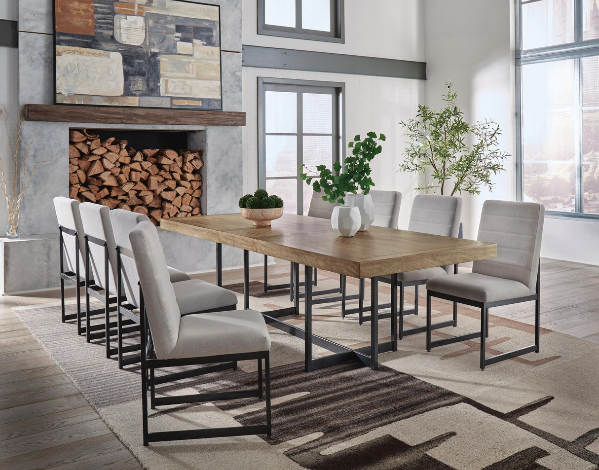 Tomtyn Light Brown Extension Dining Room Set from Ashley Furniture - Luna Furniture