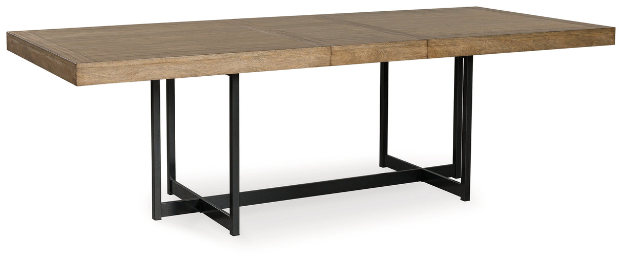 Tomtyn Dining Table and 6 Chairs in Light Brown from Ashley Furniture - Luna Furniture