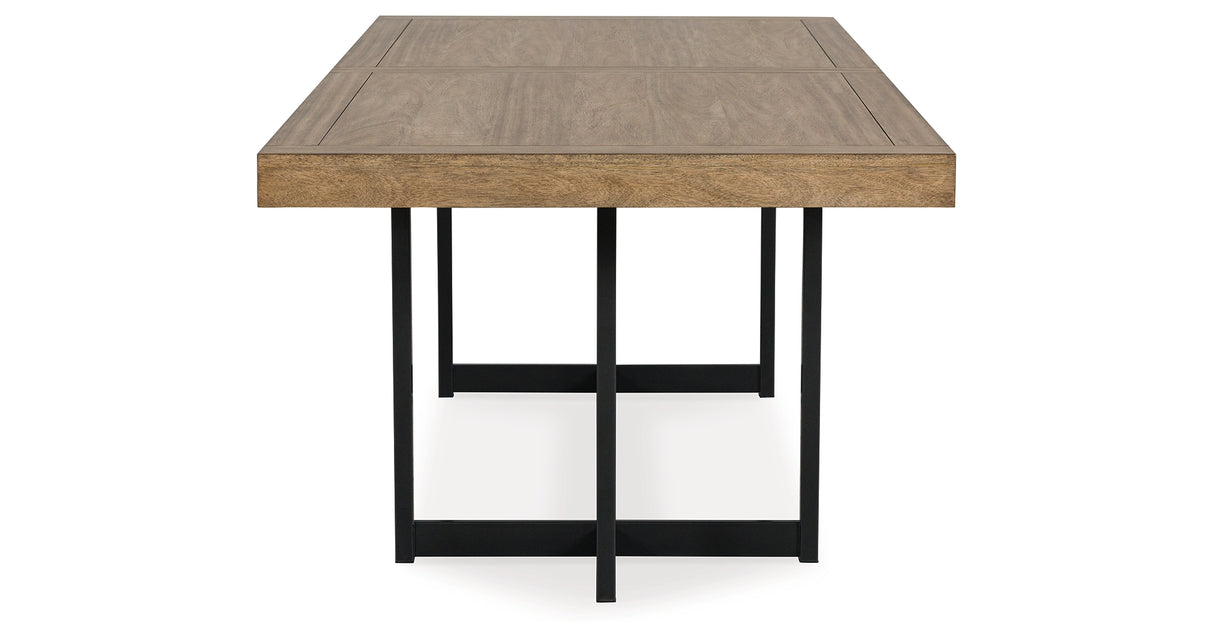 Tomtyn Light Brown Dining Extension Table from Ashley Furniture - Luna Furniture