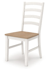Purlaney Two Tone Extension Dining Table and 4 Chairs from Ashley Furniture - Luna Furniture