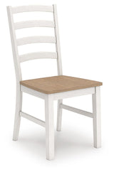 Purlaney Two Tone Extension Dining Table, 4 Chairs and Bench from Ashley - Luna Furniture