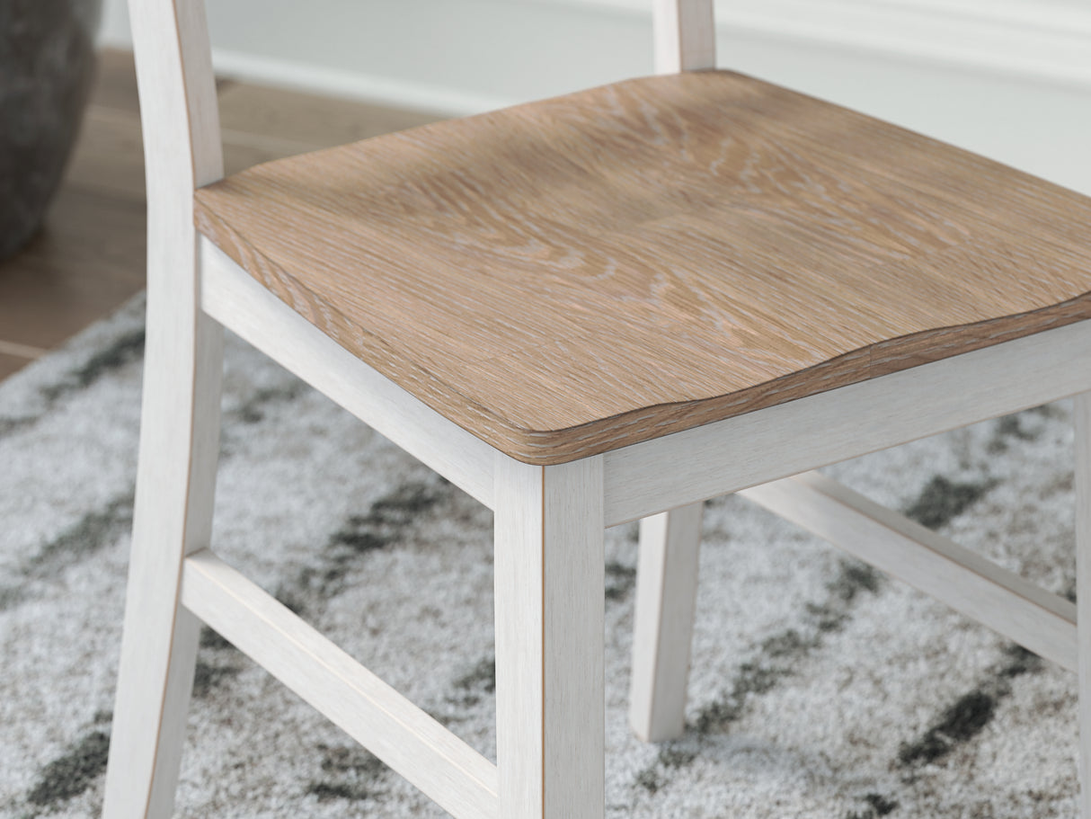 Purlaney Two Tone Extension Dining Table, 4 Chairs and Bench from Ashley Furniture - Luna Furniture