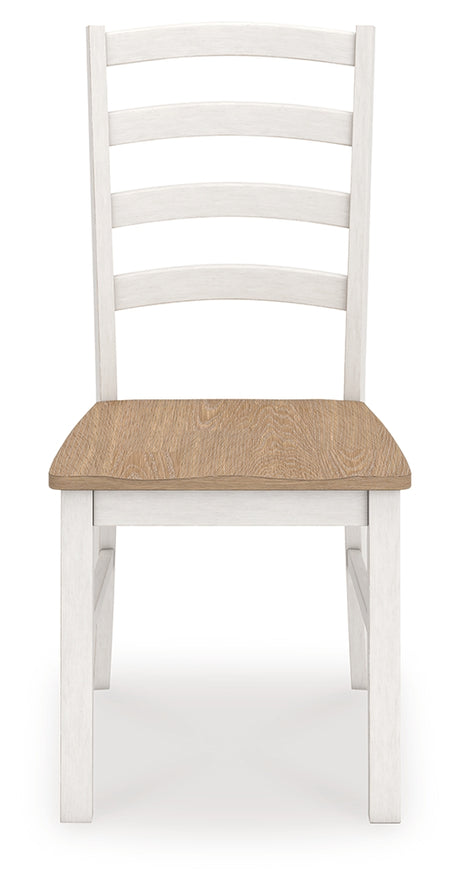 Purlaney Two Tone Extension Dining Table and 6 Chairs from Ashley - Luna Furniture