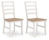 Purlaney Two Tone Extension Dining Table and 4 Chairs from Ashley Furniture - Luna Furniture