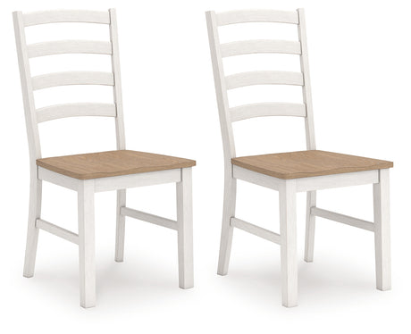 Purlaney Two Tone Extension Dining Table and 4 Chairs from Ashley Furniture - Luna Furniture