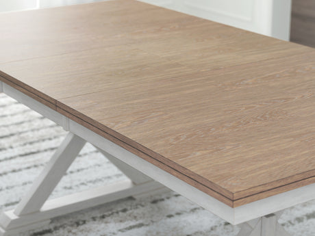 Purlaney Two Tone Extension Dining Table and 4 Chairs from Ashley Furniture - Luna Furniture