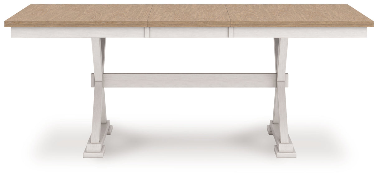 Purlaney Two Tone Extension Dining Table and 4 Chairs from Ashley Furniture - Luna Furniture